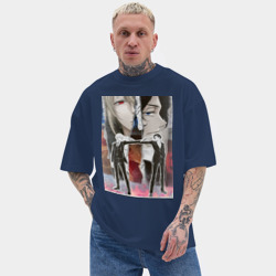 Мужская футболка Oversize хлопок texturе Патриотизм Мориарти - фото 2