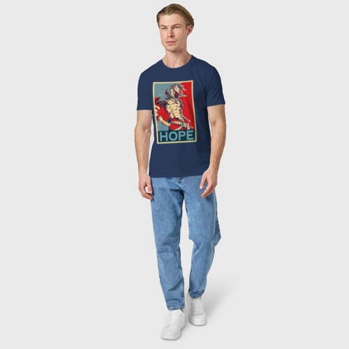 Мужская футболка хлопок Камина Гуррен Дан - hope, цвет темно-синий - фото 5
