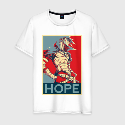 Мужская футболка из хлопка с принтом Камина Гуррен Дан - hope, вид спереди №1