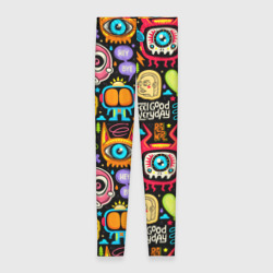 Леггинсы 3D Feel good every day motivation monsters pattern