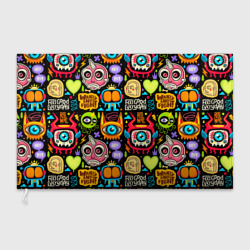 Флаг 3D Feel good every day motivation monsters pattern