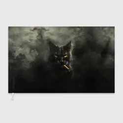 Флаг 3D Кот - Бегемот