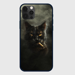 Чехол для iPhone 12 Pro Кот - Бегемот