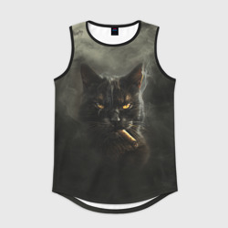 Мужская спортивная майка 3D Кот - Бегемот