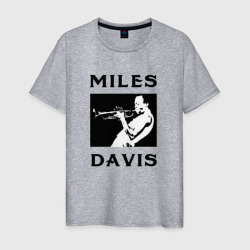 Miles Davis great trumpeter – Футболка из хлопка с принтом купить со скидкой в -20%