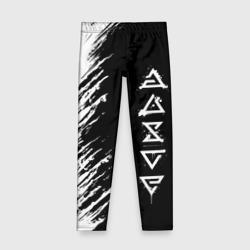 Детские леггинсы 3D Ведьмачьи знаки с подтеками