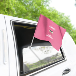 Флаг для автомобиля Розовая мордочка: хамлю это вы вдохновляете - фото 2