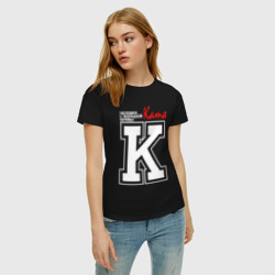 Женская футболка хлопок Катя - человек с большой буквы - фото 2