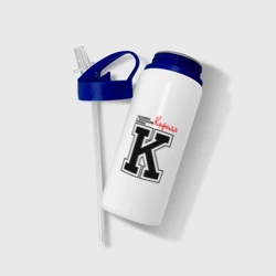 Бутылка для воды с трубочкой Кирилл человек с большой буквы - фото 2