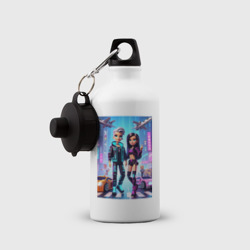 Бутылка спортивная Юные Барби и Кен - Майнкрафт коллаба - фото 2