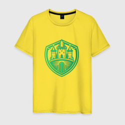 Логотип Рыцарского замка   – Мужская футболка хлопок с принтом купить со скидкой в -20%