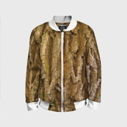 Детский бомбер 3D Кора дерева текстура