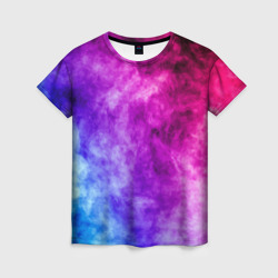 Colorful smoke – Женская футболка 3D с принтом купить со скидкой в -26%