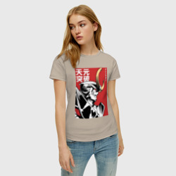 Женская футболка хлопок Гуррен-Лаганн пронзающий небеса - фото 2