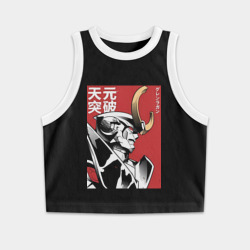 Женская укороченная майка-топ хлопок Гуррен-Лаганн пронзающий небеса