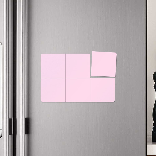 Магнитный плакат 3Х2 Однотонный светло-розовый - фото 4