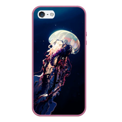 Чехол для iPhone 5/5S матовый Кудрявые щупальца медузы