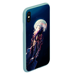 Чехол для iPhone XS Max матовый Кудрявые щупальца медузы - фото 2