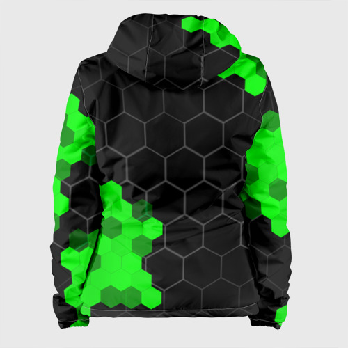 Женская куртка 3D Ford green sport hexagon, цвет черный - фото 2