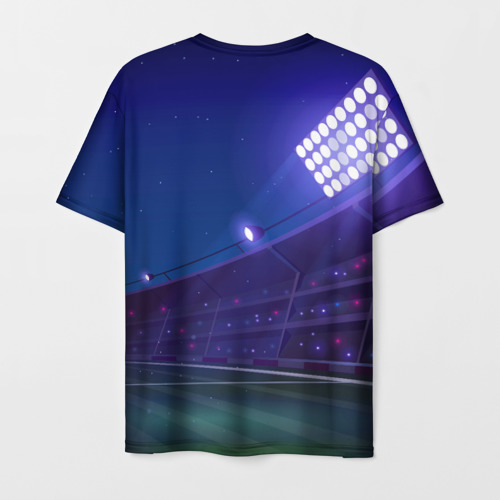 Мужская футболка 3D Lazio ночное поле, цвет 3D печать - фото 2