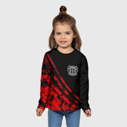 Детский лонгслив 3D Bayer 04 sport grunge - фото 2