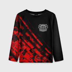 Детский лонгслив 3D Bayer 04 sport grunge