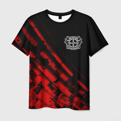 Мужская футболка 3D Bayer 04 sport grunge