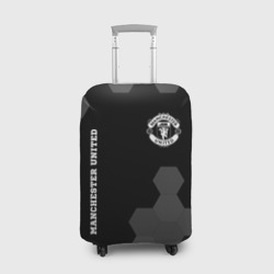 Чехол для чемодана 3D Manchester United sport на темном фоне вертикально