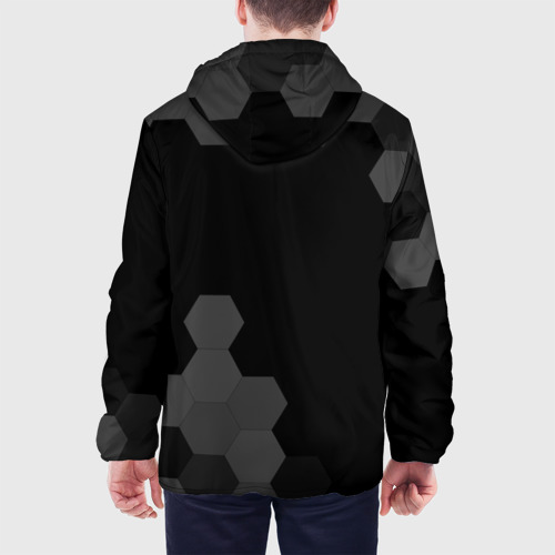 Мужская куртка 3D Manchester United sport на темном фоне вертикально, цвет 3D печать - фото 5