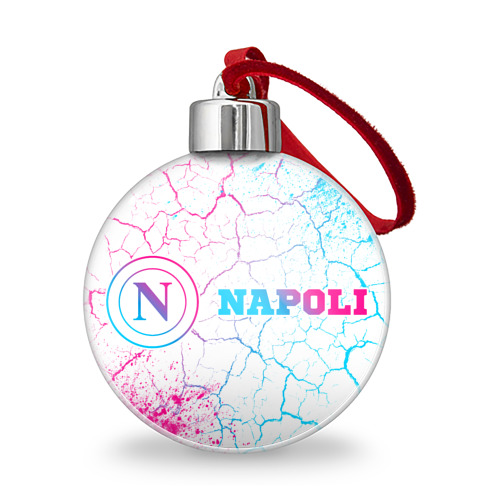 Ёлочный шар Napoli neon gradient style по-горизонтали