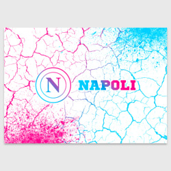 Поздравительная открытка Napoli neon gradient style по-горизонтали