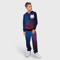 Детский костюм 3D Stray неоновые соты - фото 2