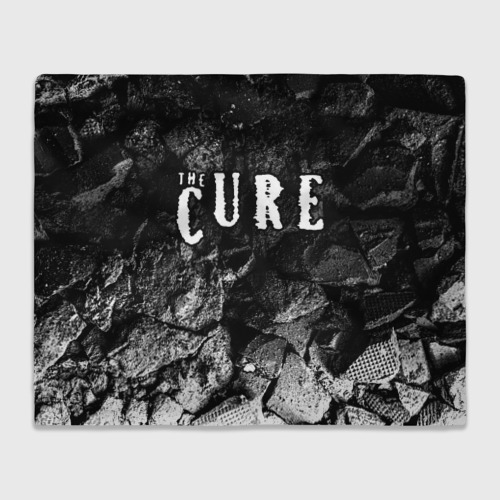 Плед 3D The Cure black graphite, цвет 3D (велсофт)