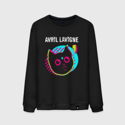 Мужской свитшот хлопок Avril Lavigne rock star cat