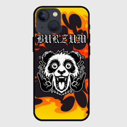 Чехол для iPhone 13 mini Burzum рок панда и огонь