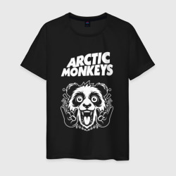 Мужская футболка хлопок Arctic Monkeys rock panda