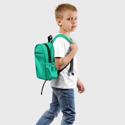 Рюкзак с принтом Паттерн звездочки для ребенка, вид сзади №1. Цвет основы: белый