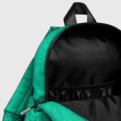 Рюкзак с принтом Паттерн звездочки для ребенка, вид на модели спереди №4. Цвет основы: белый