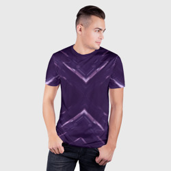 Мужская футболка 3D Slim Космические треугольники икс - фото 2