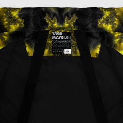 Куртка с принтом Геометрические фракталы для любого человека, вид спереди №5. Цвет основы: черный