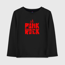 Детский лонгслив хлопок Punk in red