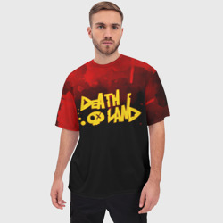 Мужская футболка oversize 3D Death land - Опасность в моём сердце - фото 2