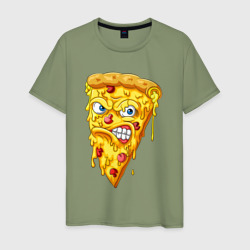 Pizza smile – Мужская футболка хлопок с принтом купить со скидкой в -20%