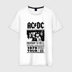 Мужская футболка хлопок AC/DC vintage poster