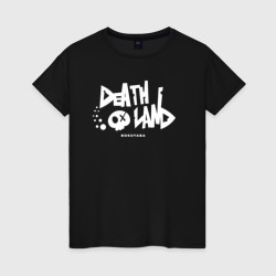 Женская футболка хлопок Death land - Опасность в моём сердце