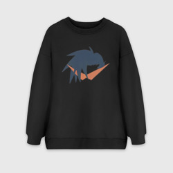 Женский свитшот oversize без начеса хлопок Гуррен-Лаганн Камина