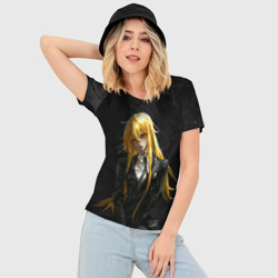 Женская футболка 3D Slim Гидо - Ведьма и чудовище - фото 2
