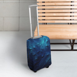 Чехол для чемодана 3D Абстрактные волны глубины - фото 2