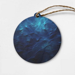 Деревянная игрушка круг Абстрактные волны глубины