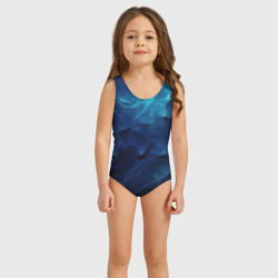 Детский купальник 3D Абстрактные волны глубины